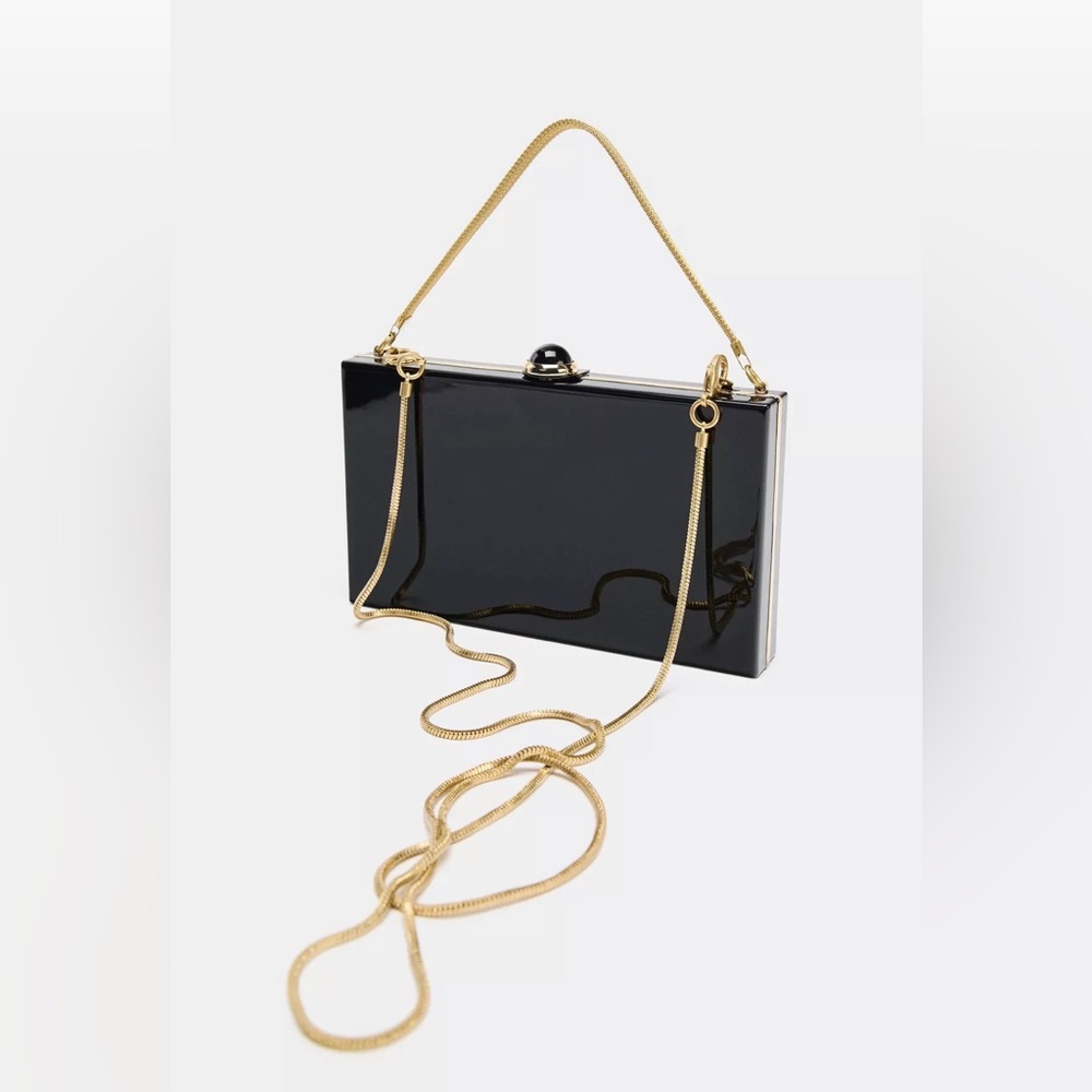Zara mini box bag with Chain